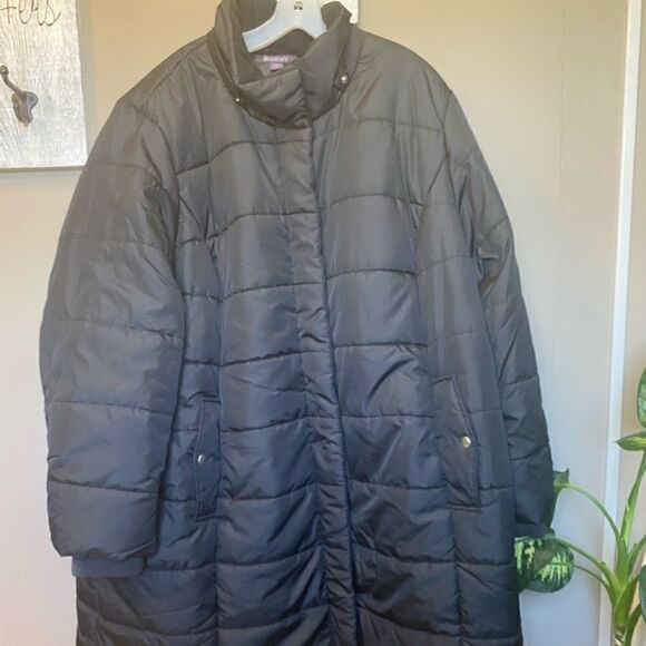 Roamans Women’s Plus Size Puffer Coat - Picture 1 of 5